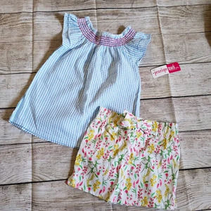 PENELOPE MACK floral stripe matching set 5